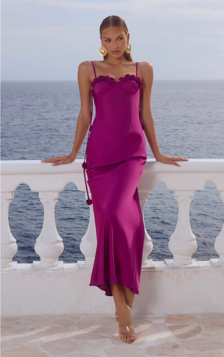 Lavena Maxi Dress - Plum