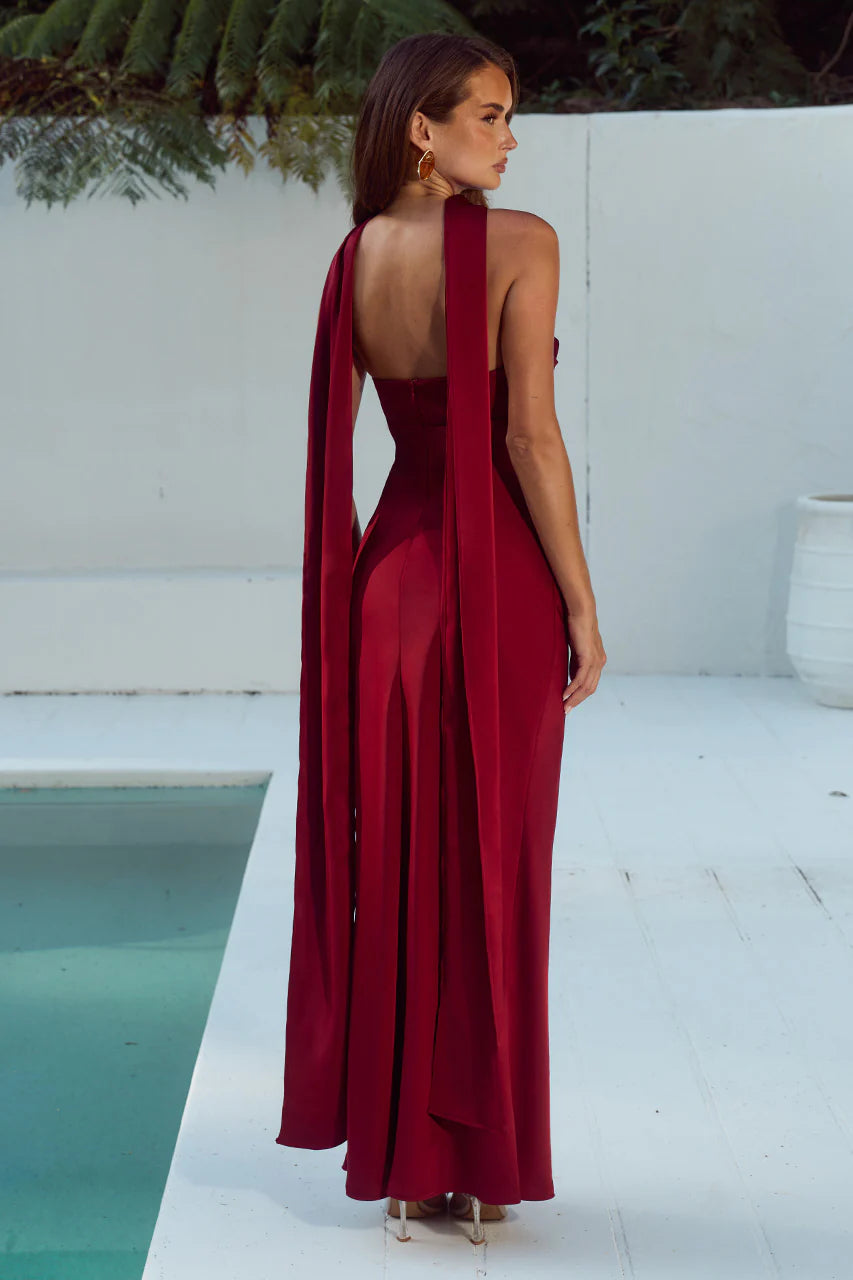 Madeleine Maxi Dress - Cherry