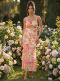 Yellow & Pink maxi Dress