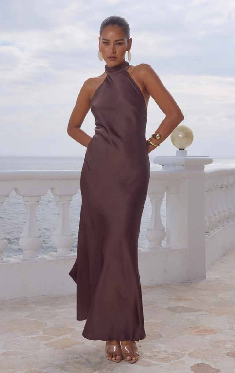 Arabelle Maxi Dress - Bitter Chocolate