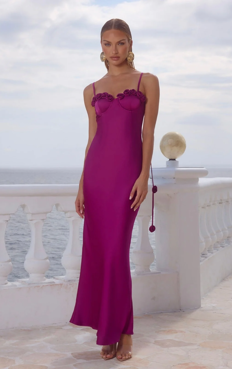 Lavena Maxi Dress - Plum