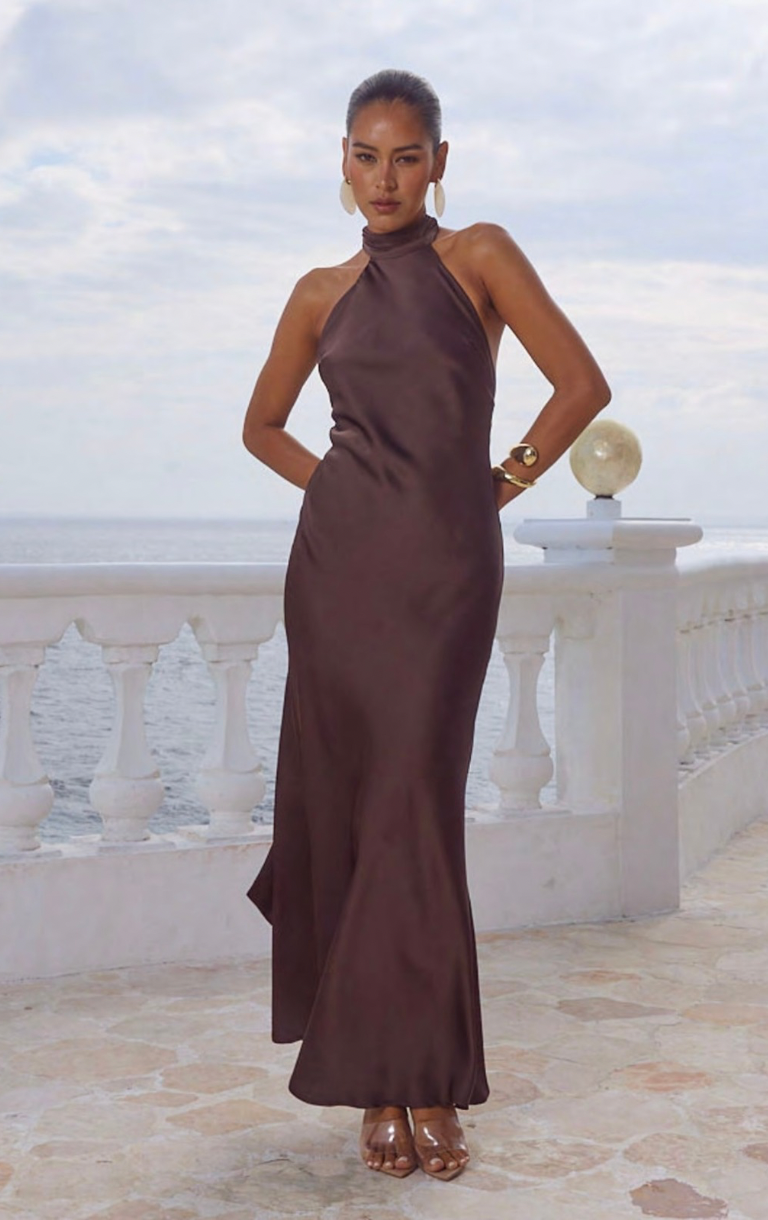 Arabelle Maxi Dress - Bitter Chocolate