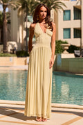 Winowa Halter Maxi Dress - Butter