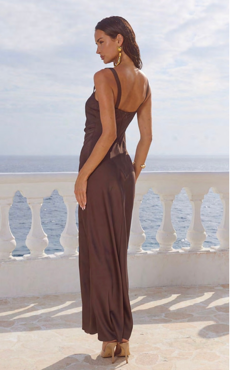 Esme Maxi Dress - Bitter Chocolate