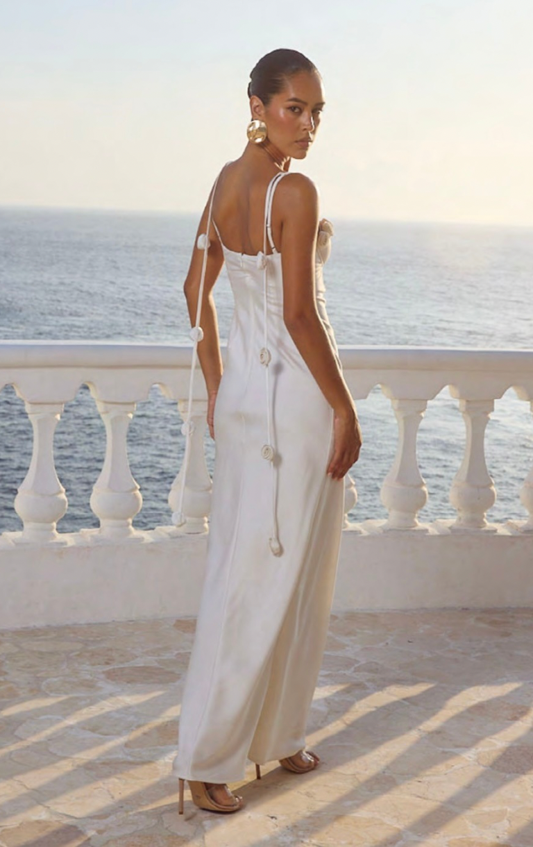 Lavena Maxi Dress - Pearl