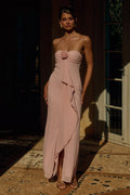 Fiora Strapless Maxi Dress - Pink