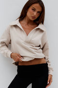 Laurette Oversized Sweater - Biscuit