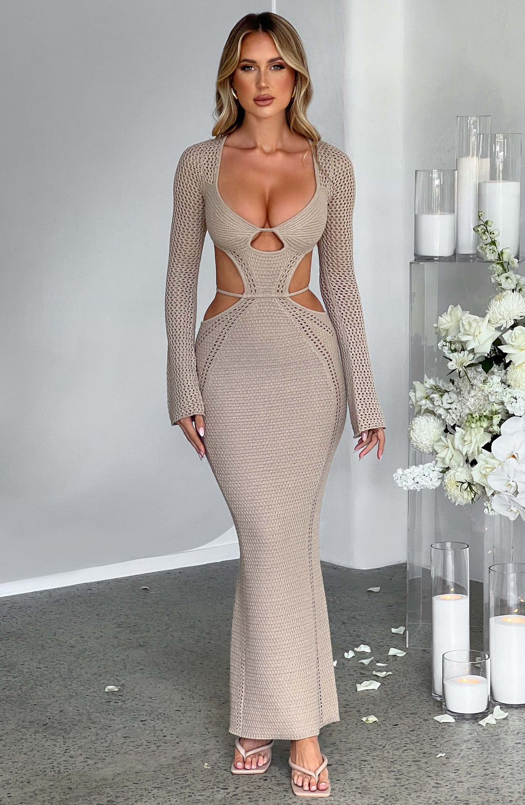 Moana Dress (Beige)