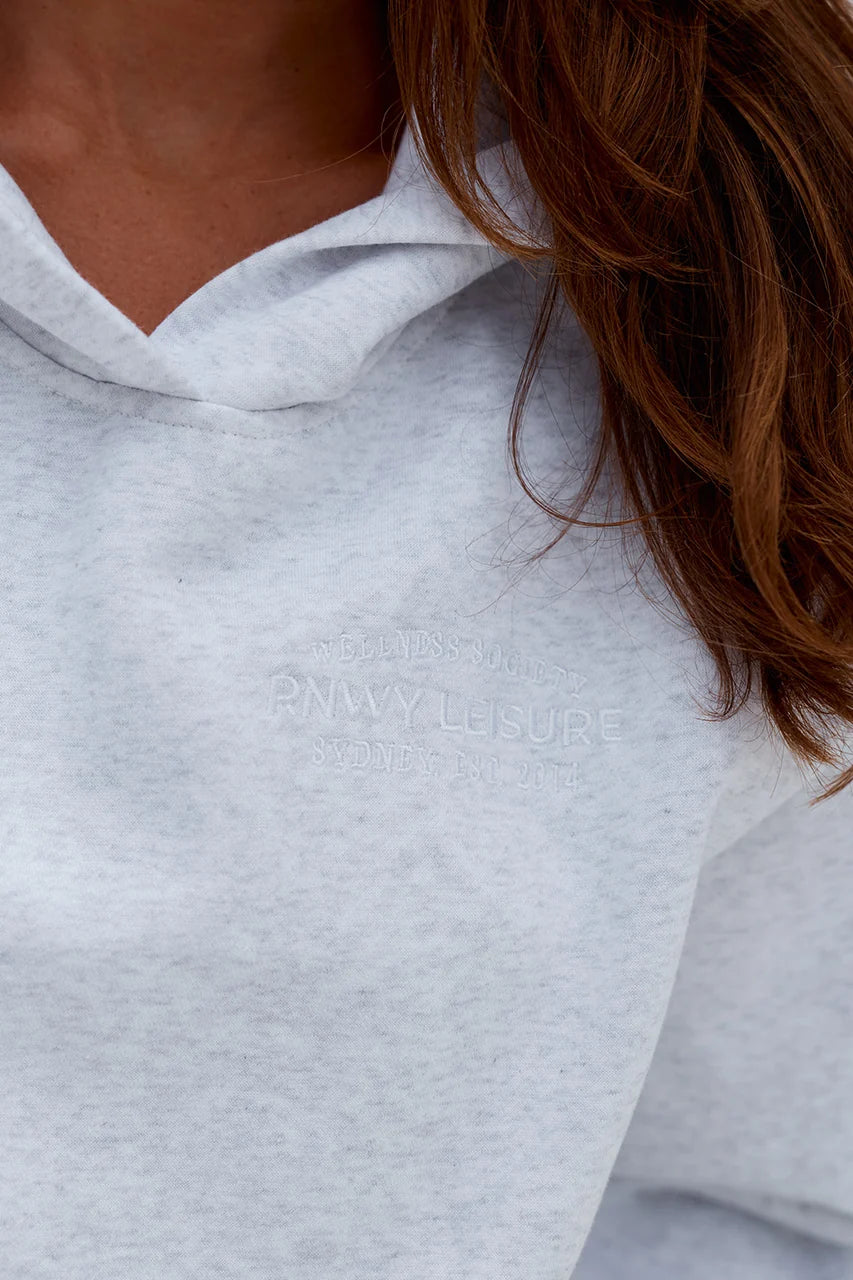 Oversized Hoodie - Grey Marble