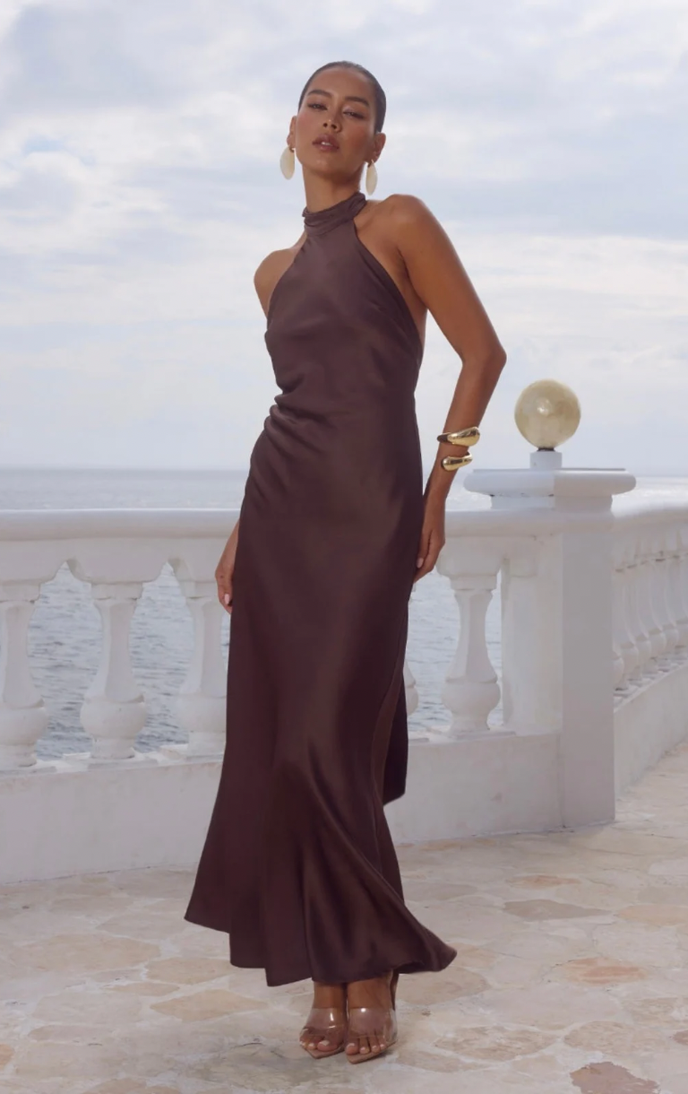 Arabelle Maxi Dress - Bitter Chocolate