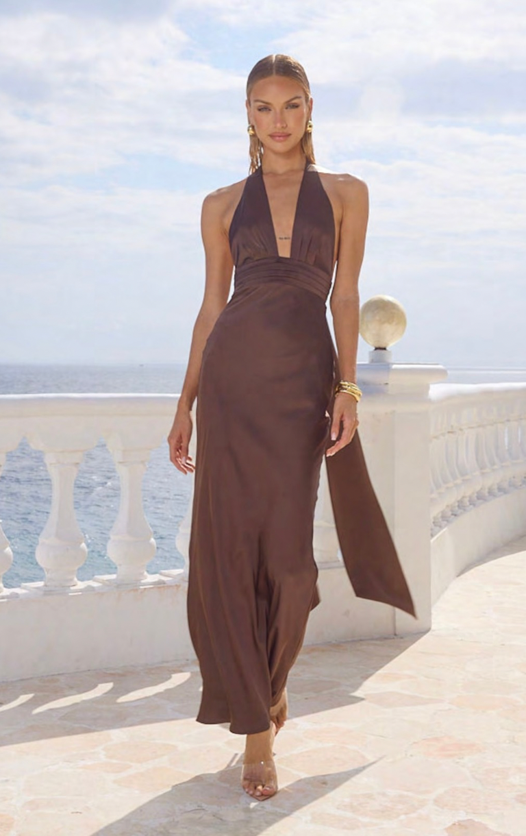 Sylvie Maxi Dress - Bitter Chocolate