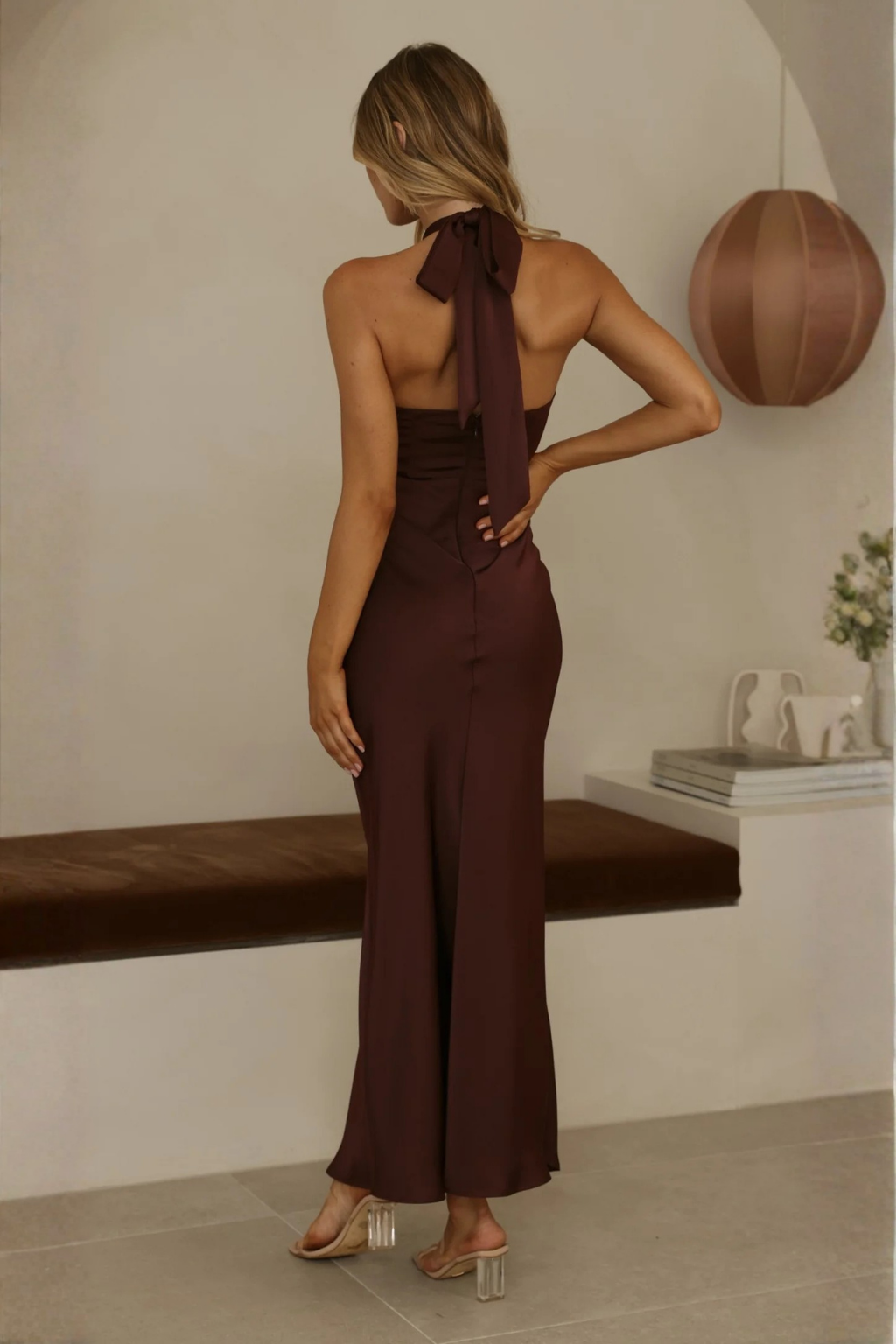 Grace Maxi Dress - Chocolate