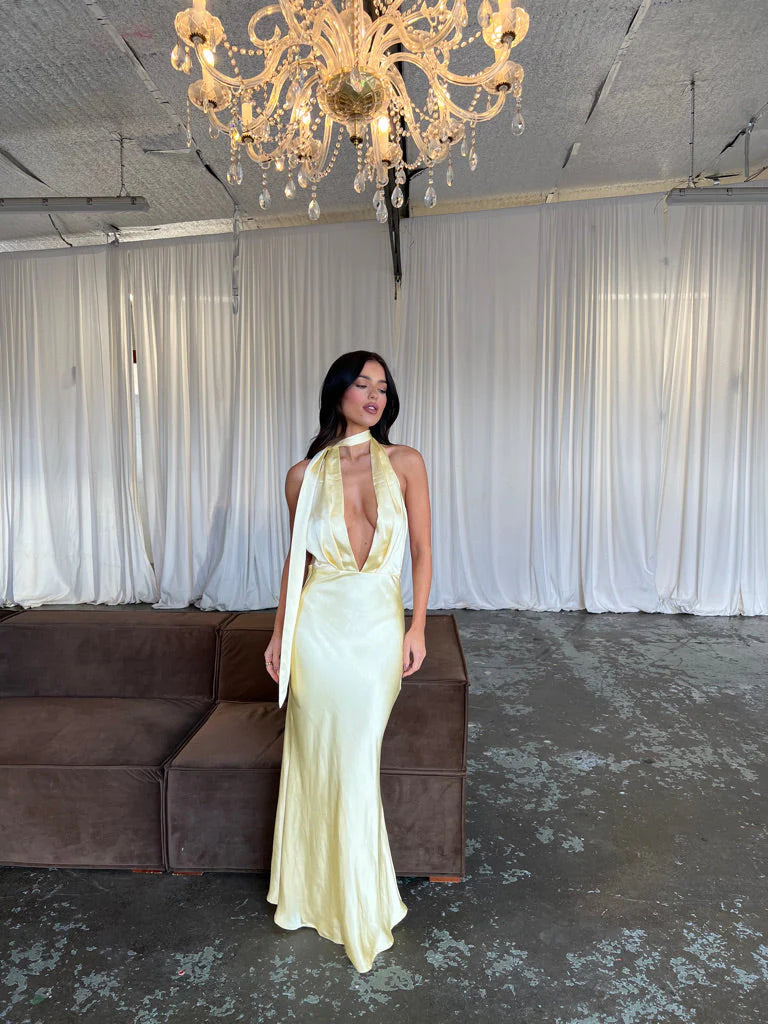 Malibu Maxi Dress - Lemon