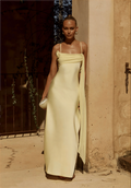 Elara Cowl Maxi Dress - Butter