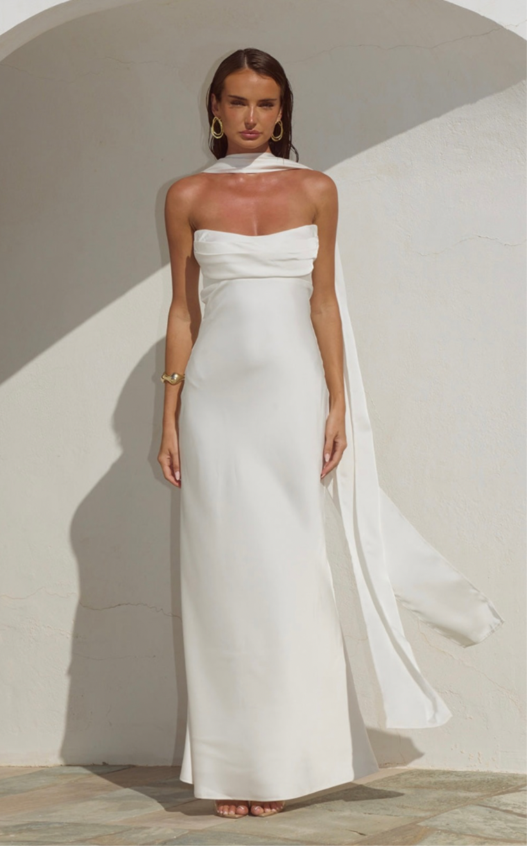 Madeleine Maxi Dress - Pearl