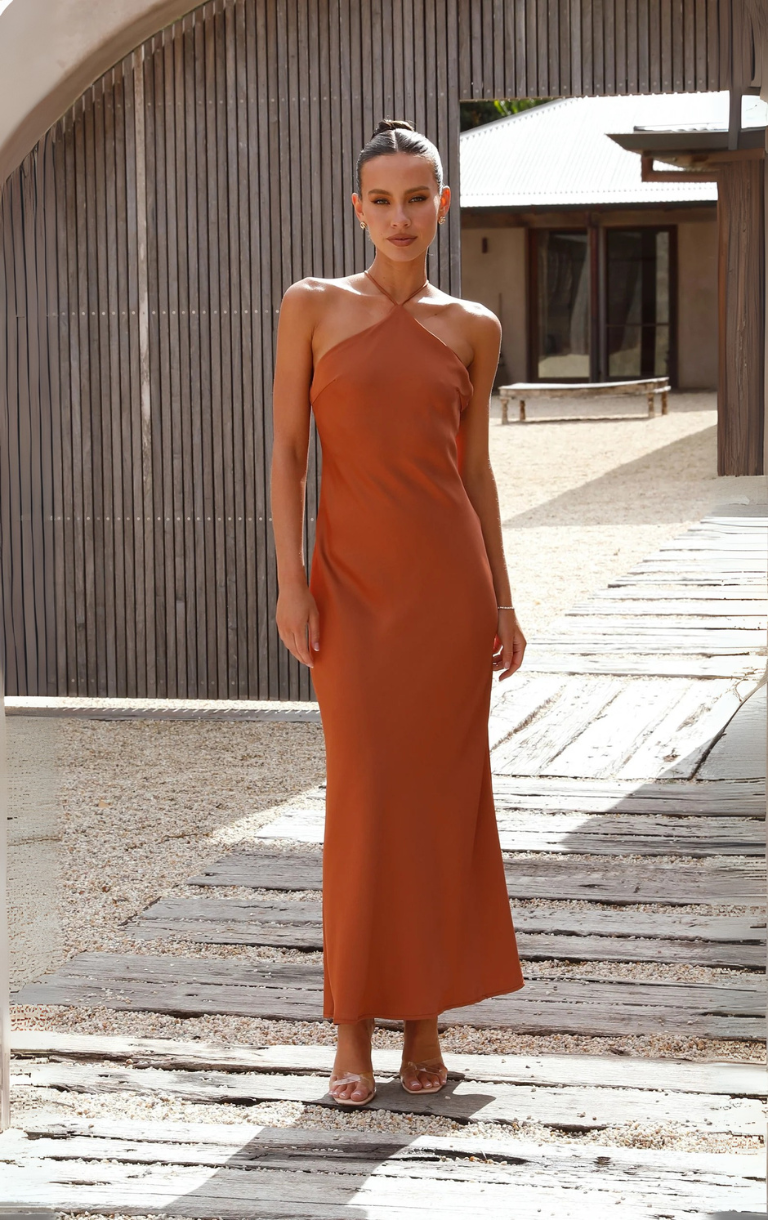 Chiara Maxi Dress - Copper