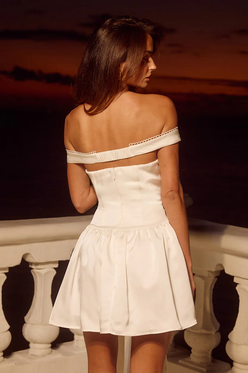 Aubrey Bow Mini Dress