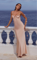 Lavena Maxi Dress - Peach