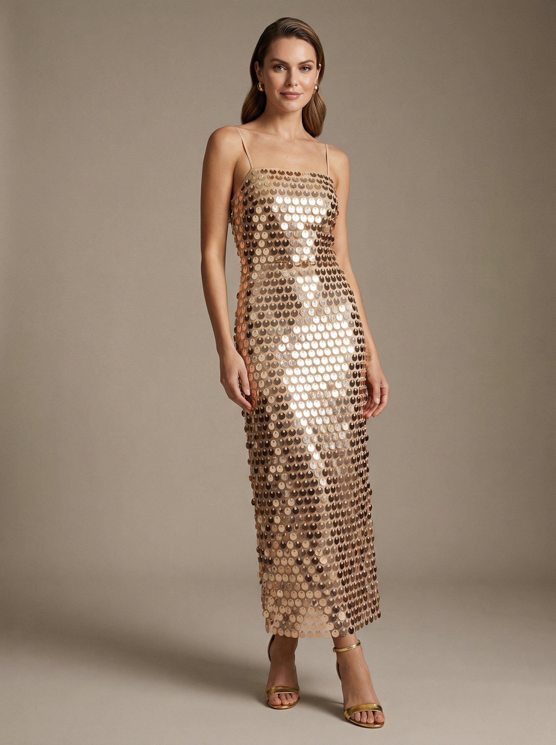 Sequin Midi Dress