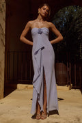 Fiora Strapless Maxi Dress - Sky Blue