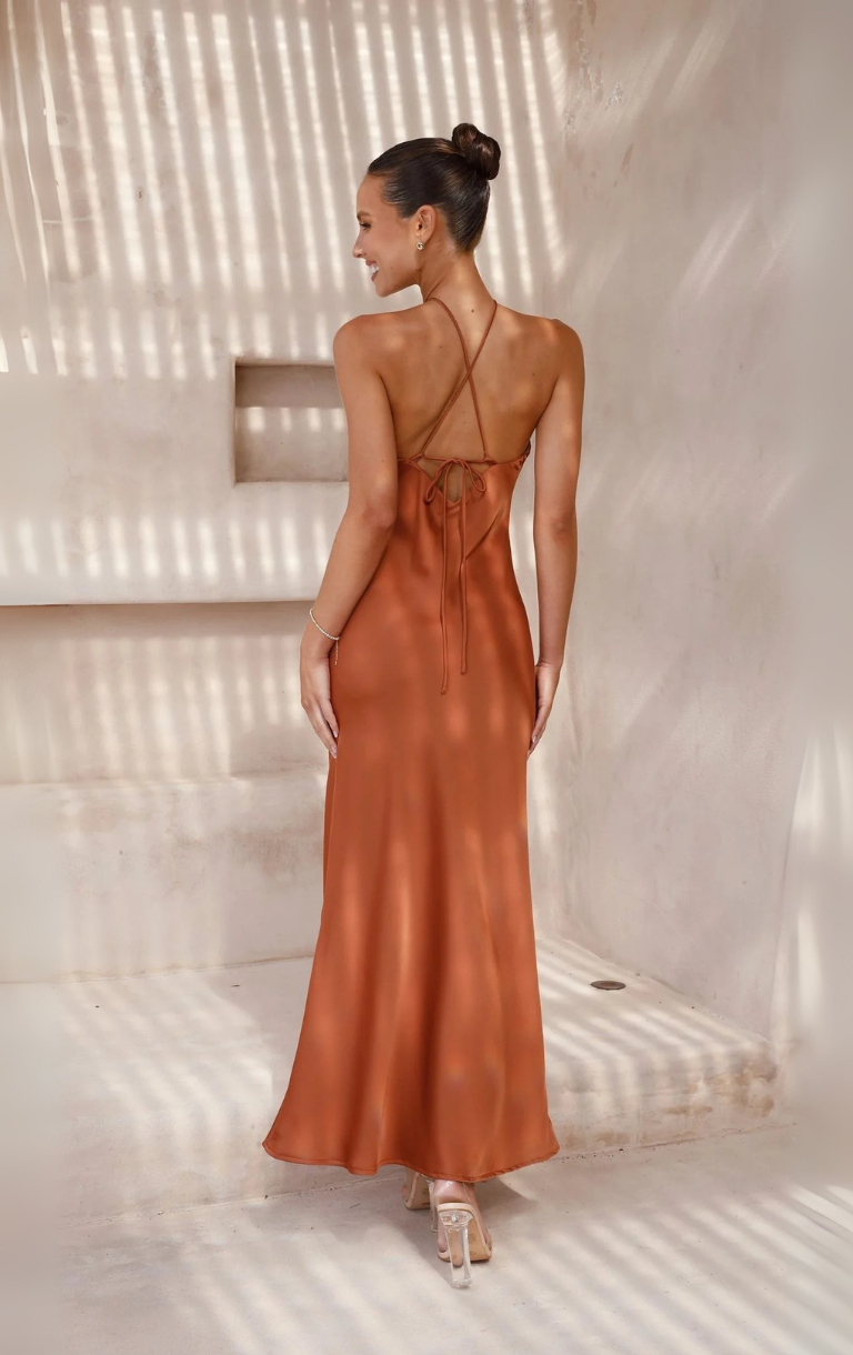 Chiara Maxi Dress - Copper