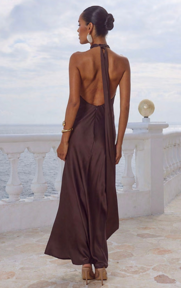 Arabelle Maxi Dress - Bitter Chocolate