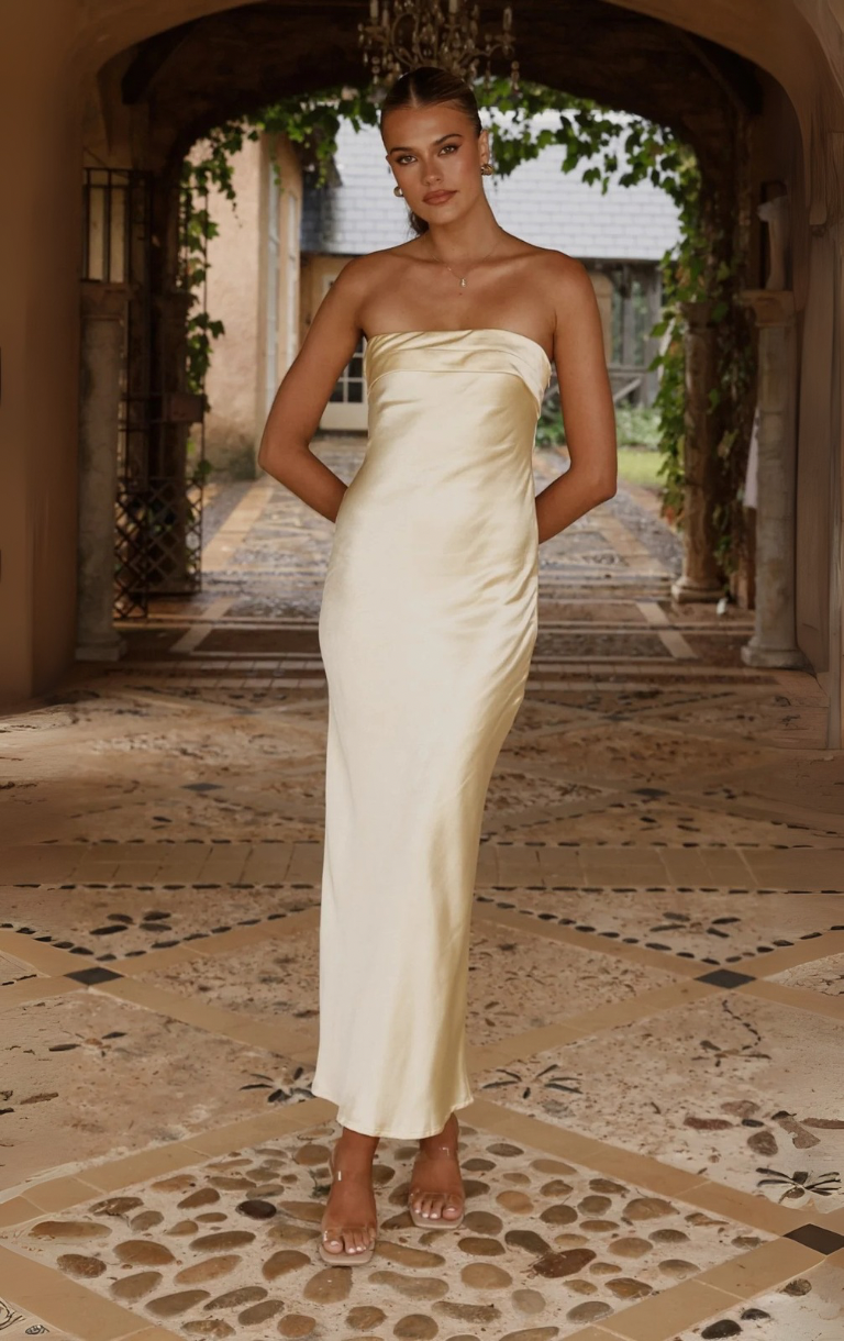 Gisele Maxi Dress - Yellow