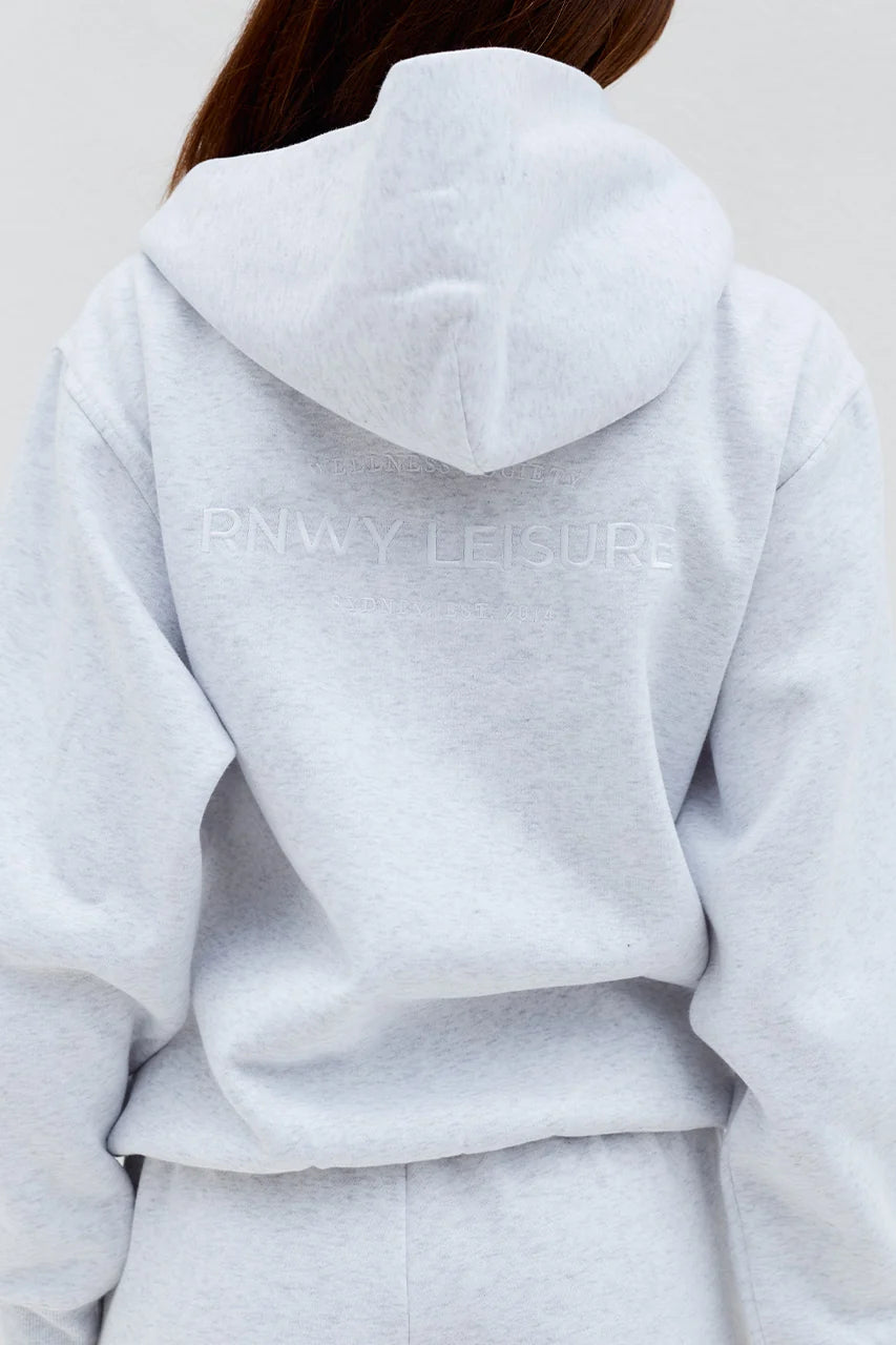 Oversized Hoodie - Grey Marble
