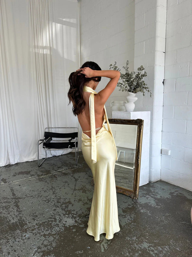 Malibu Maxi Dress - Lemon