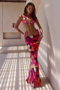 Cyrus Low Waist Sheer Maxi Skirt - Skye Black