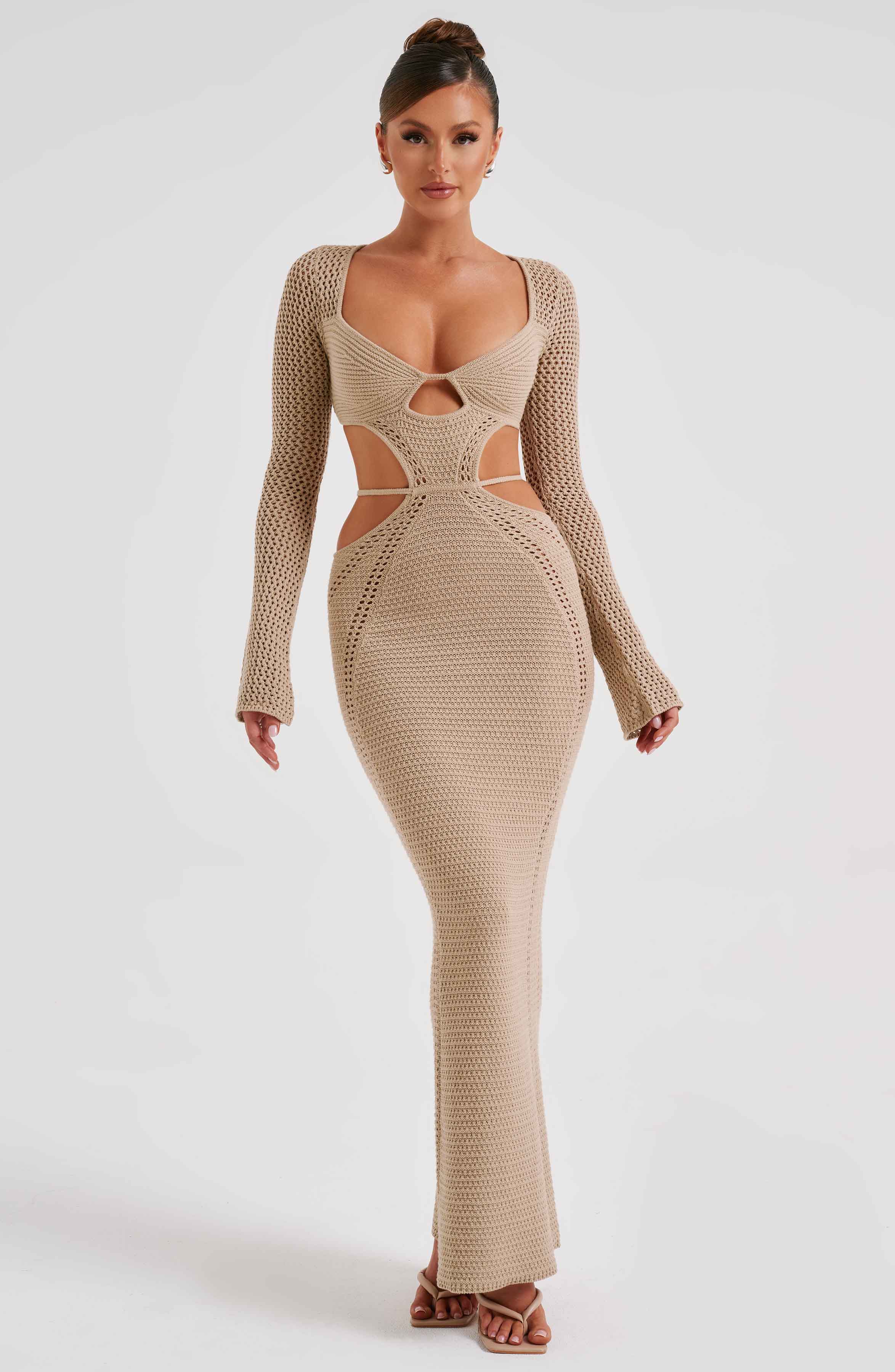 Moana Dress (Beige)