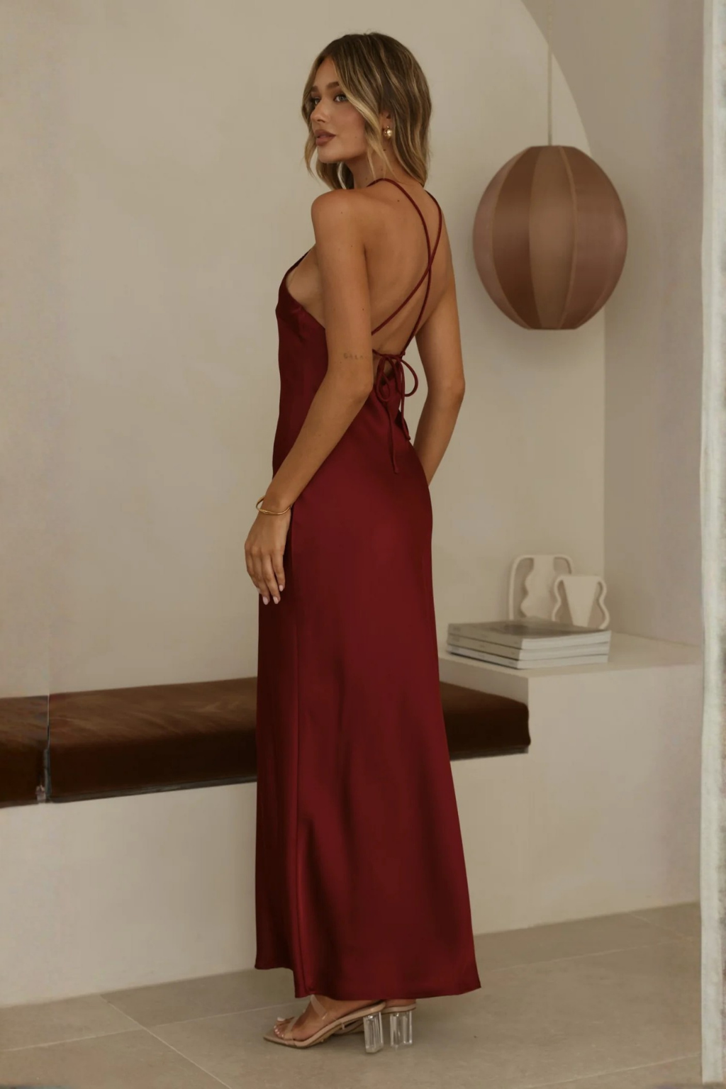 Chiara Maxi Dress - Wine
