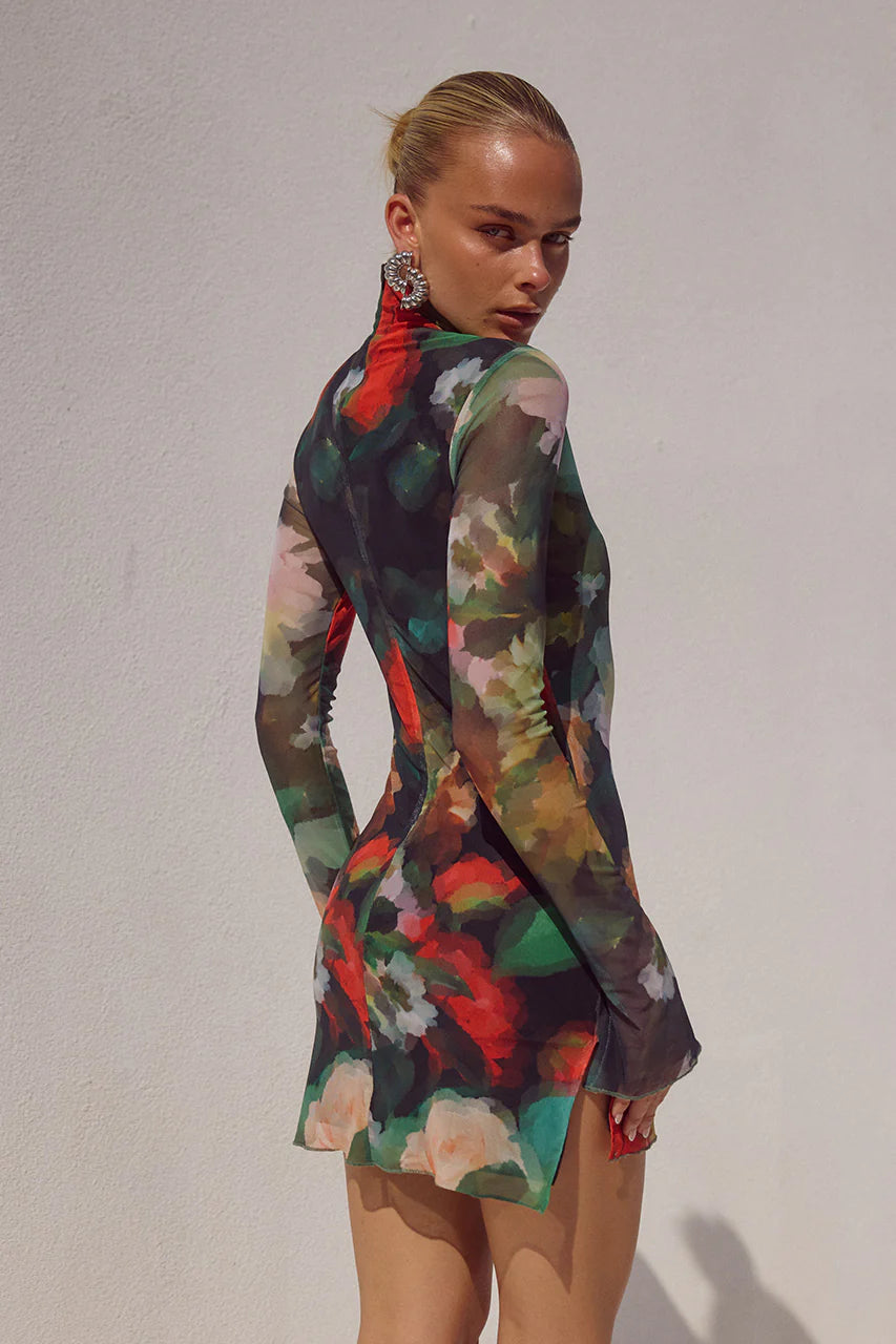 Jordi Mini Dress - Asha Print