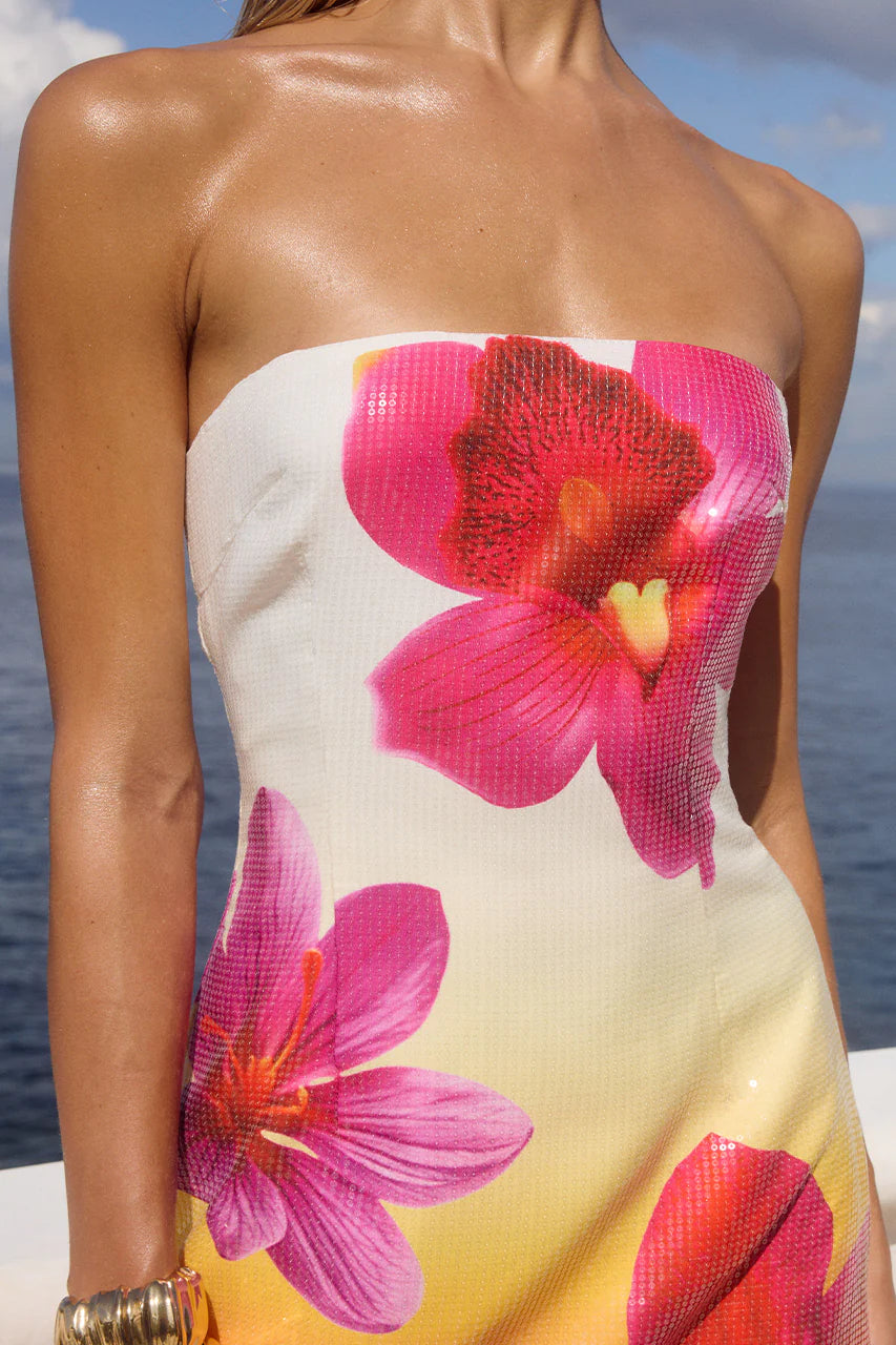 Ibiza Mini Dress - Tropical Ombre