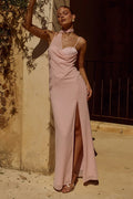 Liora Draped Scarf Maxi Dress - Pink
