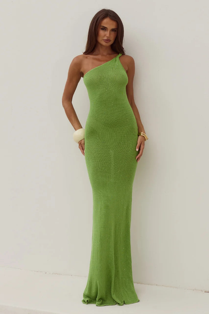 Diana Knit Maxi Dress - Kiwi