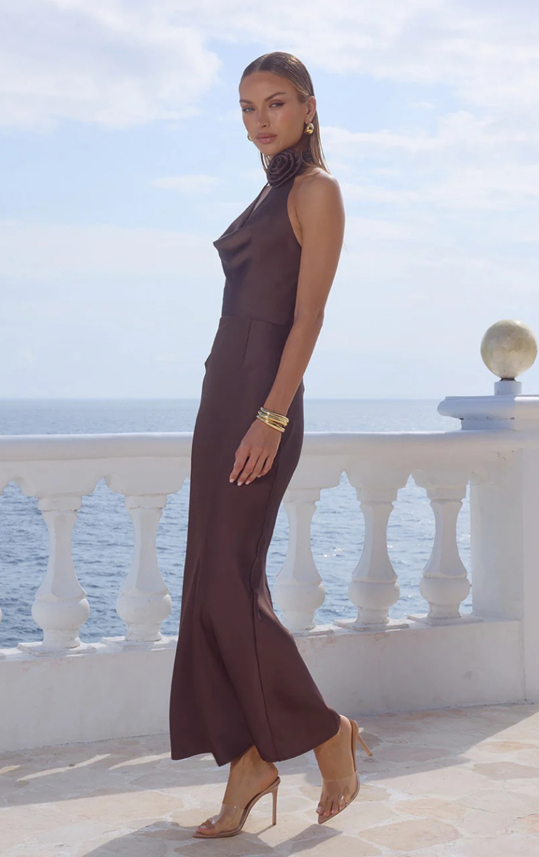Estelle Maxi Dress - Bitter Chocolate