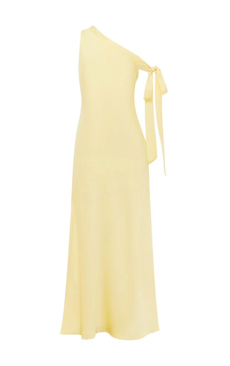 Viola One Shoulder Maxi Dress - Buttermilk