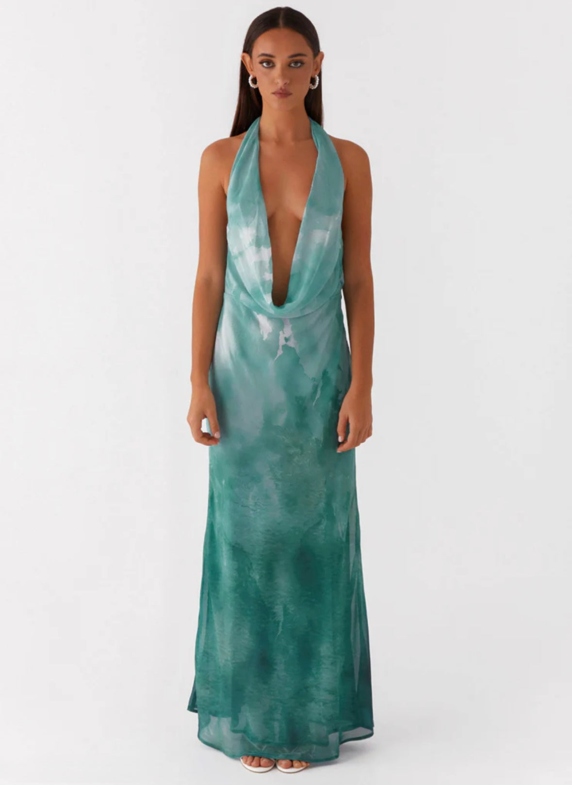 Andrea Maxi Dress - Blue Tie-Dye