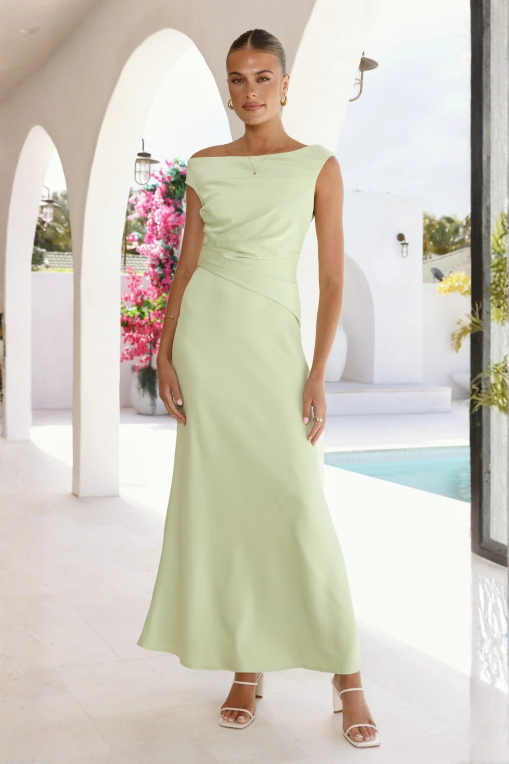 Auria Maxi Dress - Lime