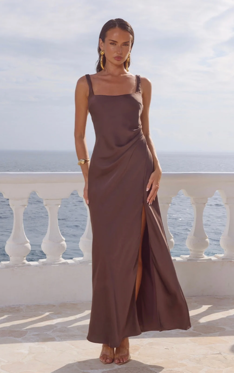 Esme Maxi Dress - Bitter Chocolate