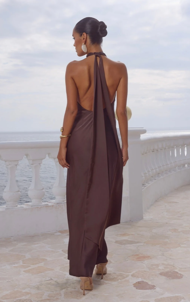 Arabelle Maxi Dress - Bitter Chocolate