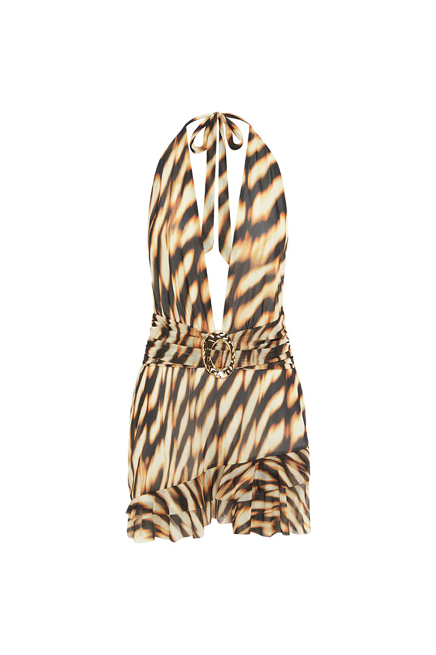 Kiata Mini Dress - Arizona Choc