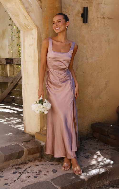 Alaria Maxi Dress - Dusty Pink