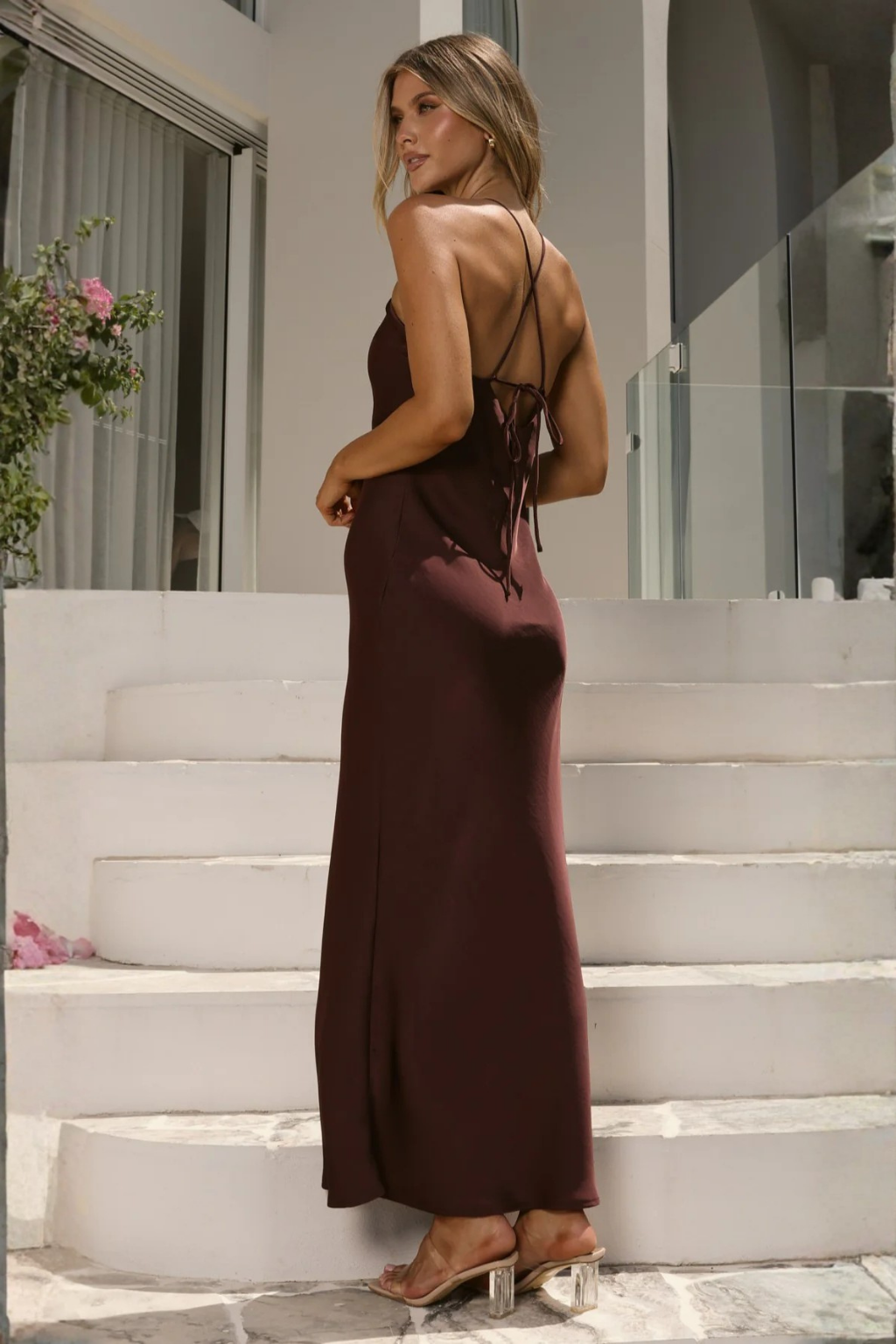 Chiara Maxi Dress - Chocolate