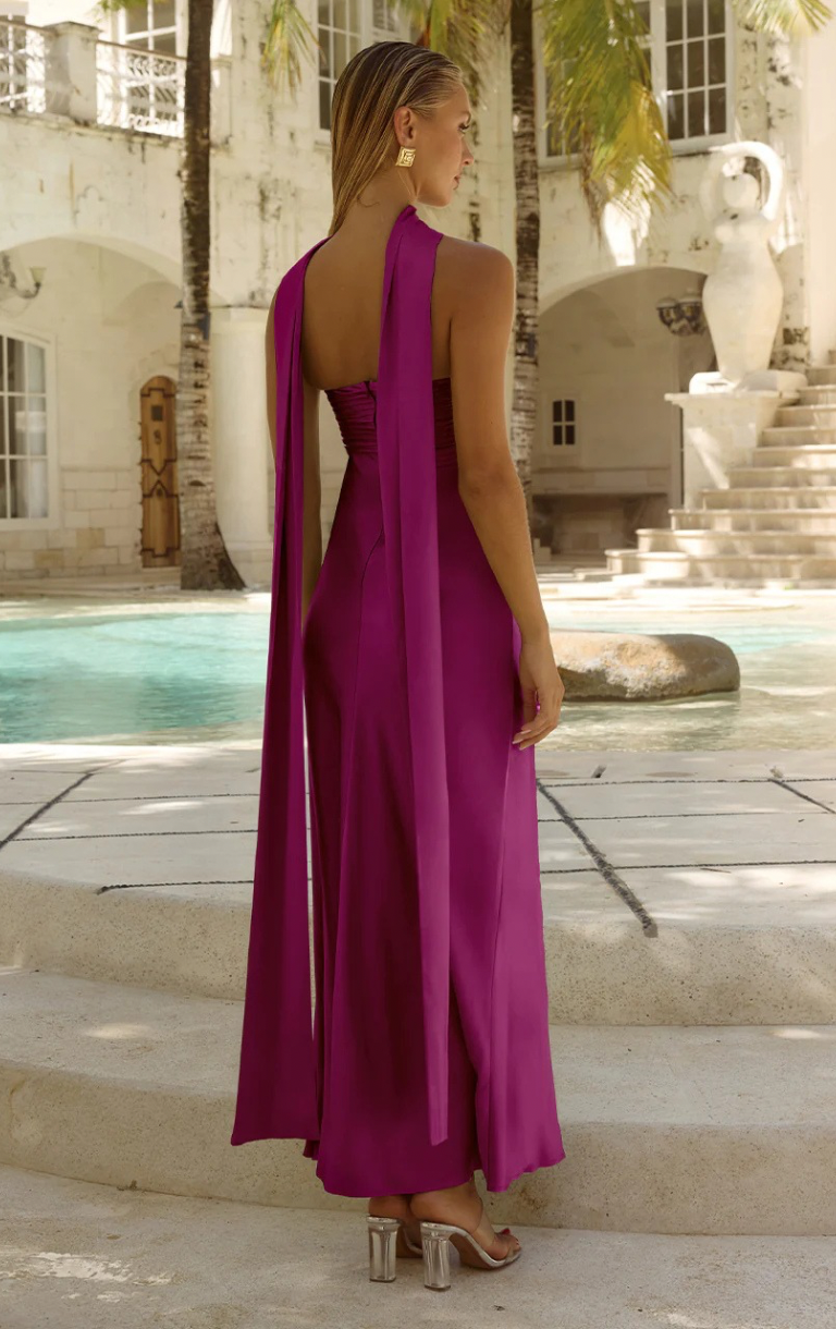 Elsa Maxi Dress - Plum