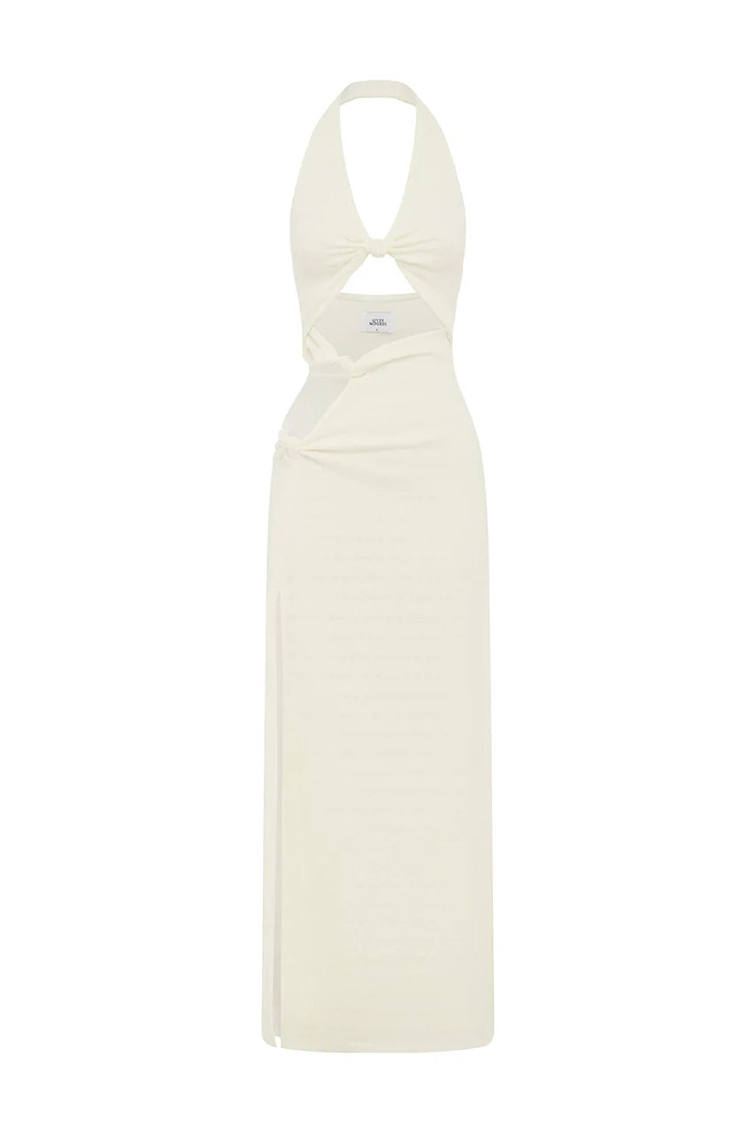 Laila Halter Maxi Dress - White