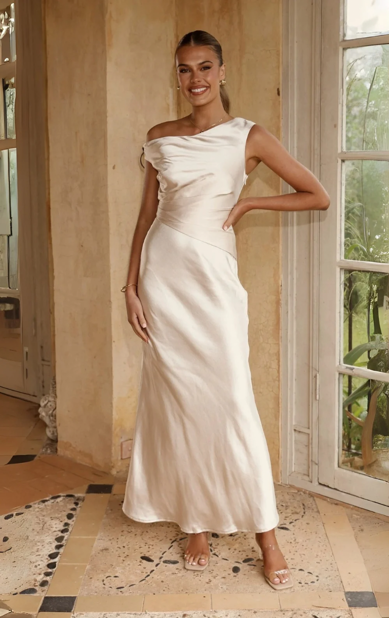 Auria Maxi Dress - Champagne