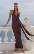 Sylvie Maxi Dress - Bitter Chocolate