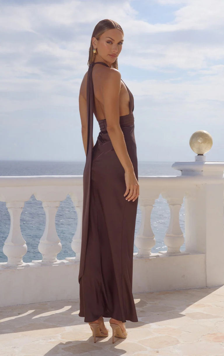 Sylvie Maxi Dress - Bitter Chocolate
